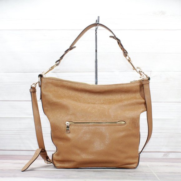 Coach F31507 Abby Brown Pebble Leather Duffle Hobo Shoulder Bag - Picture 3 of 9